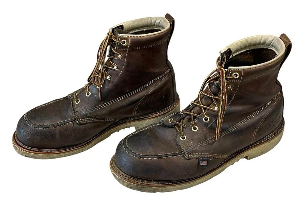 Thorogood Men's 11.5 EE Iron River 6" Steel Toe Waterproof Lace Up Work Boots